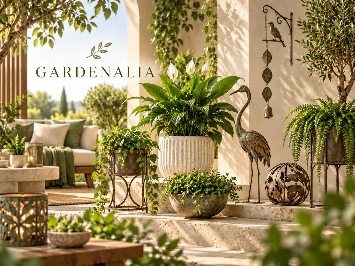 Gardenalia recycled iron garden decor website homepage